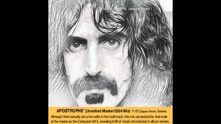 Frank Zappa  Apostrophe unedited [upl. by Godspeed868]