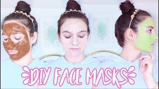 4 DIY FACE MASKS For ACNE OILY SKIN DRY SKIN [upl. by Amerigo]