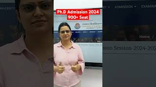 PhD Admission 2024  900 Seat phdadmission2024 phdnotification phd apniuniversity shorts [upl. by Epilihp]