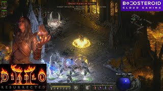 Diablo 2 Resurrected Gameplay 50 with Fire Sorceress Chaos Sanctuary Runs on Boosteroid [upl. by Ahseinek]