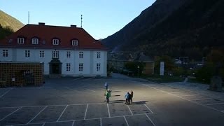 Norwegians use giant mirrors to reflect sunlight into town square [upl. by Aretse]