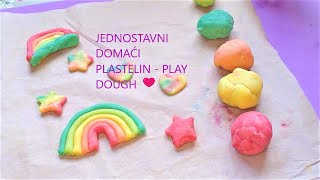 KAKO NAPRAVITI PLASTELIN PLAY DOUGH KOD KUĆE NAŠ RECEPT [upl. by Eilsel]