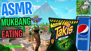 ASMR Gaming 😋 Fortnite Takis Mukbang Eating and Spectating 🎮🎧 Whispering 💤 [upl. by Kai47]