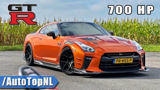 700HP NISSAN GTR R35  REVIEW on AUTOBAHN NO SPEED LIMIT by AutoTopNL [upl. by Pelpel215]