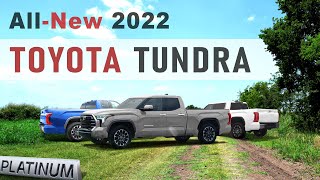 AllNew 2022 Toyota Tundra Platinum  New Renderings vs Official TRD Pro [upl. by Solegnave]