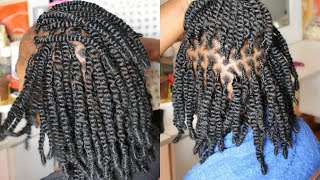 How To Marley Twist  How To Make Bouncing Kinky  kinky twist 3 [upl. by Andres394]