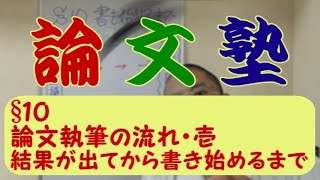 【論文塾】§１０：いよいよ論文を書いてみよう①～結果が出てから書き始めるまで～ [upl. by Oterol]