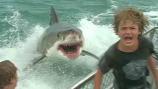 Terror Strikes as Great White Shark Jumps Aboard Boat And Targets Young Boy [upl. by Llertnom203]