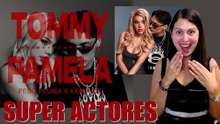 REACCIONANDO a Peso Pluma y Kenia Os  TOMMY amp PAMELA Video Oficial  Tommy y Pamela Mexicanos 🤩 [upl. by Wiener]