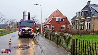 Schoorsteenbrand Norgerweg Haulerwijk [upl. by Turro]