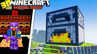 I Build Automatic Smelting Room In Minecraft Pe [upl. by Dnomed145]