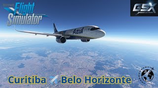 🔴 LIVE FS2020  Airbus A320neo V2  GSX PRO  Curitiba ✈️ Belo Horizonte  AZUL [upl. by Hanoj]