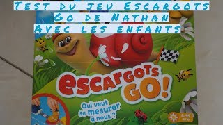 Test du jeu Escargots Go de Nathan [upl. by Anaeel133]