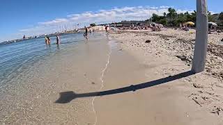 ANTIBES 🇫🇷 Ponteil Beach 25° by the water still at 22° [upl. by Yenobe457]