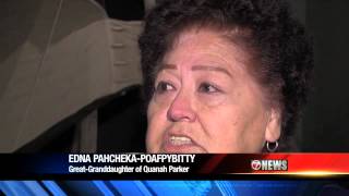 Cynthia Ann Parker Robe at Comanche National Museum  KSWO Reporter Scott Miller [upl. by Ylen]