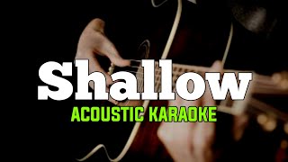 Lady GagaBradley Cooper  Shallow Acoustic Karaoke [upl. by Marks]