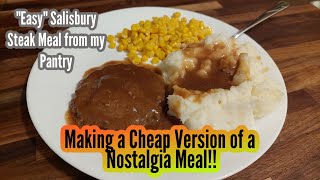 Making an Easy Salisbury Steak Meal [upl. by Neras542]