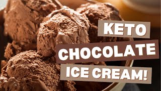 GuiltFree Chocolate Keto Ice Cream  Easy Recipe No Machine Needed [upl. by Sofer]