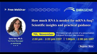 15min webinar series how much RNA is really needed for RNA seq [upl. by Blum]