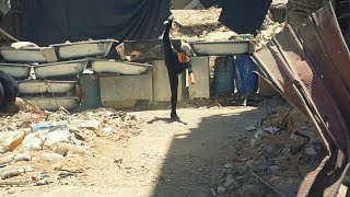 Ahmad Joudeh dancing in Yarmouk camp 2016 Syria Damascus [upl. by Einrae]