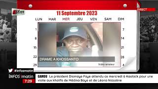 1 jour au SENEGAL  11 Septembre 2023  Deux morts une dizaine de blessés et plus dune trentaine [upl. by Corson]