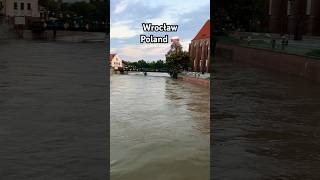 Flood Situation in Wrocław Poland flooding flood poland odra wroclaw wrocław kłodzko [upl. by Blainey]