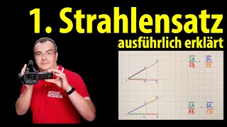 1 Strahlensatz  ausführlich erklärt mit vielen Beispielen  Lehrerschmidt [upl. by Gene]