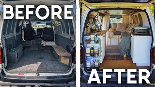 DIY Camper Van Conversion  EPIC TIMELAPSE Full Build Under 30 Days [upl. by Santos]