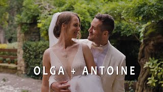 Olga  Antoine  destination wedding in La Baronia Barcelona [upl. by Ahsat]