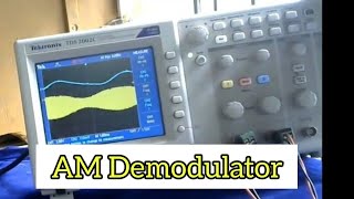 AM Envelope DetectorDemodulator Detector Circuit Experiment AC Lab Circuit DiagramBreadboard [upl. by Pals]