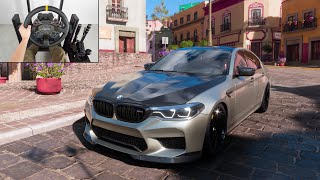 BMW M5 F90  Forza Horizon 5  MOZA R12 Gameplay [upl. by Sibella]