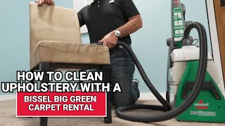 How To Clean Upholstery With A Bissell Big Green Carpet Rental  Ace Hardware [upl. by Ezana966]