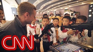 CNN reporter to N Korean child Do you want to shoot me [upl. by Airdnoed]