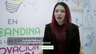 ¡Areandina cambia tu vida  Programa de Becas  Andrea Pedrozo [upl. by Arlee]