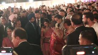 AMBANI and MERCHANT FAMILYs grand entry  ANANT RADHIKA PREWEDDING  JAMNAGAR [upl. by Calvina381]