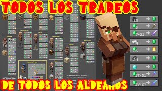 Todos los TRADEOS de los ALDEANOS 120 121 👈🏻✅🟨🟥 ALDEANOS LA GUÍA DEFINITIVA Minecraft [upl. by Agate]