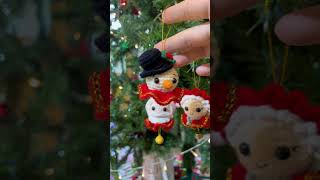 Crochet Christmas ornaments crochetanywhere diy crochet xmas christmasornaments [upl. by Lise]