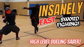 INSANELY Fast Sword Fighting High Level Dueling Saber [upl. by Brodench]