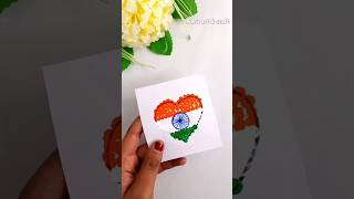 easy kids craft 🇮🇳 hand craft for kids 🇮🇳shorts trending youtubeshorts viralvideo flag yt [upl. by Croft]