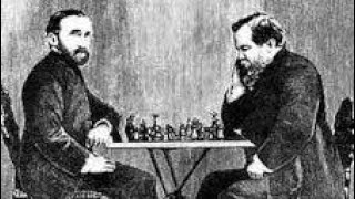 Johannes Zukertort  Wilhelm Steinitz 01  World Championship Match  1886 Game 1 [upl. by Idurt793]