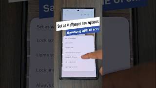 Samsungs new Set as Wallpaper options for AOD Call Background amp Alarm  ONE UI 611 Update [upl. by Rehpotsirahc]