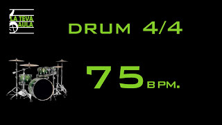 75 BPM  44 DRUM TRACK  ROCK [upl. by Itram]