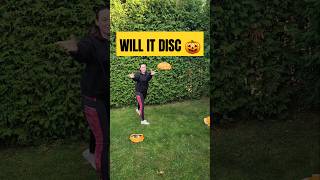 Will it disc 🎃 disc pumpkin discgolf [upl. by Pickar456]