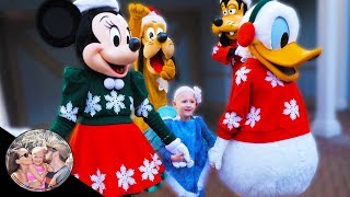 Disneyland characters give the BEST Christmas present ever  Disneyland vlog 74 [upl. by Niro]