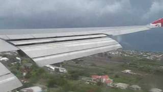 Virgin Atlantic Landing in Barbados  Grantley Adams Intl [upl. by Pooley]