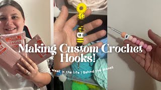 Making Custom Crochet Hooks 💜 A Week In the Life 💜 Making Orders [upl. by Aset]