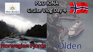 BREATHTAKING  OLDEN  PampO Iona Cruise Through Norwegian Fjords [upl. by Sucram]