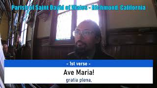 Ave Maria Key of B Flat LYRICS by Franz Joseph Schubert [upl. by Rahman]