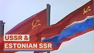 National Anthem of the USSR amp Estonian SSR RARE [upl. by Inek]