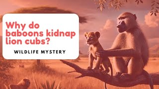 Why do Baboons STEAL LION CUBS [upl. by Tisman]